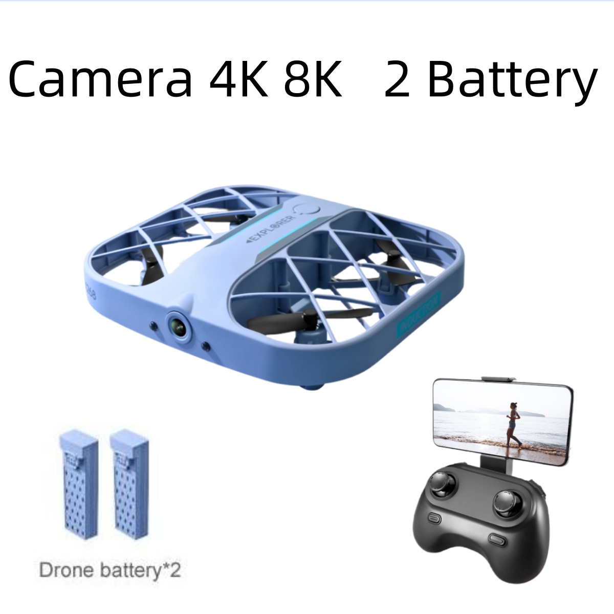 Drone Camera Hd - JJRC H107 FPV RC 드론(배터리 2개