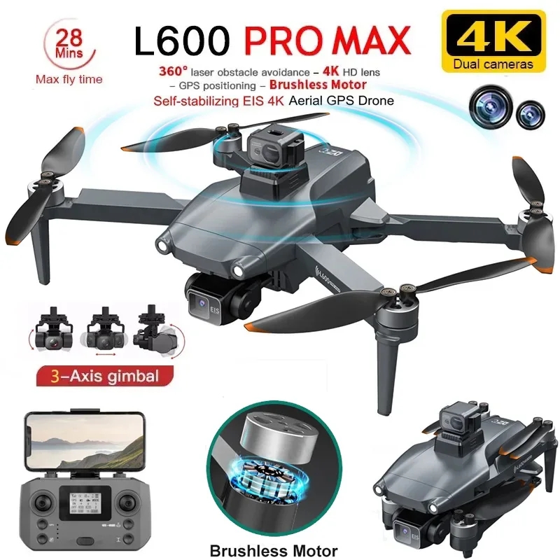 L600 PRO MAX GPS 드론 전문 4K 3축 P - Drone Camera Hd 리뷰 및 가격