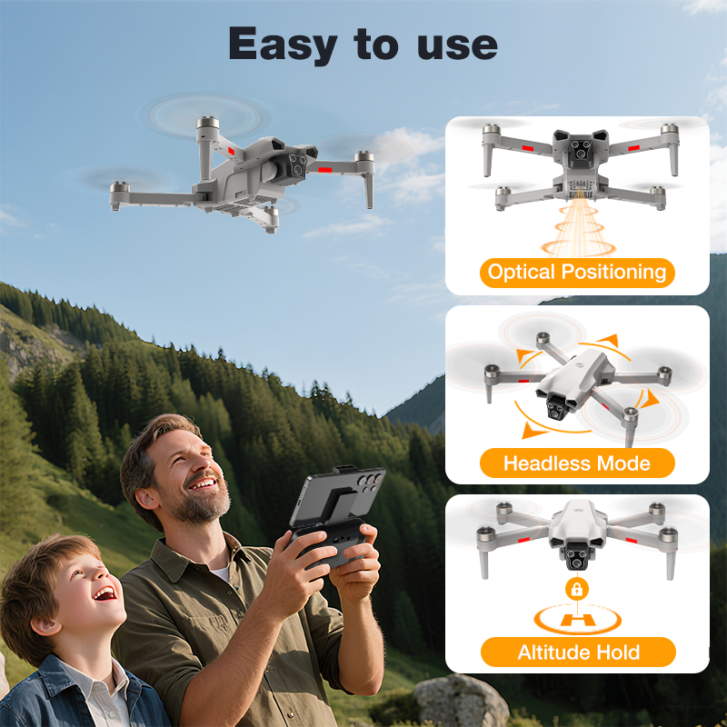 새로운 핫 L017 프로 드론 브러시리스 3D 롤 36 - Drone Camera Wide Angle 리뷰 및 가격