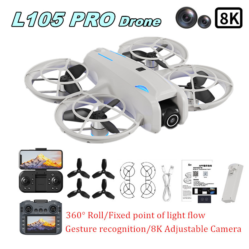 L105 PRO 드론 듀얼 8k 렌즈 완전 충돌 방지  - Drone Camera Professional 리뷰 및 가격